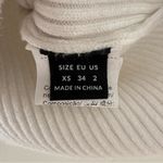 SheIn  White Ribbed square neck cropped sweater tank Top size XSmall EUC Photo 2