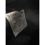 Sorel  Black Leather Cutout Ankle Boots Women's Size 9.5 Wide Buckle Detail Photo 3