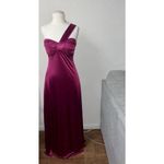 Windsor  burgundy maroon red one shoulder maxi dress Photo 1