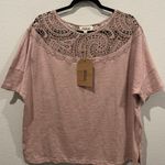 Anthropologie LISTICLE Oversized Pinko Short Sleeve Top Photo 0