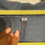 Blue Denim Long Sleeve Hooded Wide Leg Jumpsuit Sz M Size M Photo 5