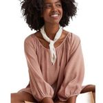 H&M  Airy Mini Old Rose Pink Mini Dress Size Small Photo 0