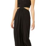 MISA Los Angeles  Athema Cutout Waist Sleeveless Maxi Dress Black Size L NWT Photo 13