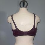 Victoria's Secret Deep Purple/burgundy Lace padded push up bra underwire 36DD Photo 2
