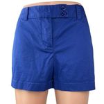 Vineyard Vines  Women's Blue Mid Rise Button Zipper Casual Chino Shorts Size 6 Photo 0