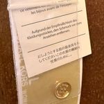 Michael Kors Michael by  Gold Sequin Front/Tan Long Sleeve VNeck Cardigan NWT Photo 3