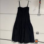 Quince  WOMENS COTTON POPLIN MIDI DRESS BLACK XS NEW WITH TAGS Photo 1