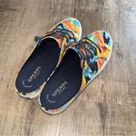 Sperry  Size 9 M CREST MULE Coral Floral Navy Loafers New Women's Shoes Photo 2