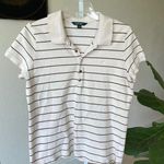 Lauren Ralph Lauren striped gold button polo shirt Green Size XL Photo 0