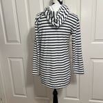 Vineyard Vines  Navy and White Striped Terry Tunic Length Hoodie Photo 3
