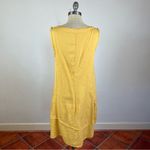 Cut Loose Linen Combo Asymmetrical Tunic Dress Yellow Photo 5