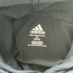 Adidas  Long Sleeve Hoodie Women’s XS Black Rainbow Logo Sleeve Cotton Pullover Photo 12