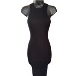 Meshki  Knit Ribbed Bodycon Maxi Dress sz XS Black Photo 1