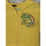 Vintage Y2K 90s Wet Seal Hoodie Large Yellow‎ S/S Hawaii California Beach Yellow Photo 1