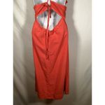 Pilcro Anthropologie  Dress Flutter Sleeve Midi Red Cotton Canvas Womens MP Photo 10
