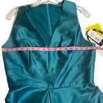 Alfred Sung NWT Niagara Teal Blue Peacock Sample Cocktail Dress Taffeta New Photo 9