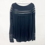 Free People Women's Cut Out Mesh Black Top Size XS Photo 7