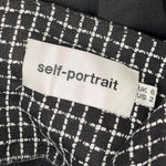 Self Portrait  Black & White One Shoulder Jumpsuit Women’s Size 2 XS Photo 7