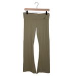 PINK - Victoria's Secret Victoria's Secret PINK Cotton Foldover Flare Legging Size Medium Olive Green Y2K Photo 2