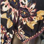 Free People NWT  On The Edge Romper Black Floral Size Medium Retail $108.00 Photo 5