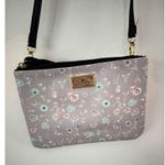 Betsey Johnson Betsy Johnson Lilac Floral Leather Mini Crossbody Bag Coquette Boho Summer Photo 3