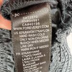 Xxi Crochet High Neck Top Sleeveless Pockets Medium Navy Y2K Style Babydoll Photo 3