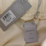 Negative Underwear Waffle Knit Jogger in Cream, Size Small Photo 5