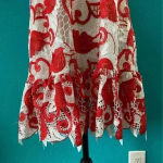 Alexis  Clement lace Dress in red and white Photo 3