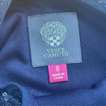 Vince Camuto Exquisite NAVY BLUE Long Sleeve Sequin Sheath Cocktail Dress Sz 8 Photo 10