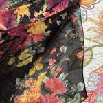 Emory park  women’s size large black Caley crochet floral detail kimono sheer NWT Photo 4