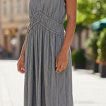 Time & Tru  Dress Maxi Blue White Striped  Photo 0