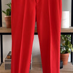 Banana Republic Mid-Rise Sloan Ankle Orange Woven Career Dress Pant Trouser, 6 Photo 0