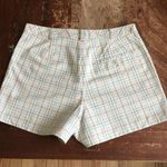 J.Crew Vintage Plaid Hi Rise Shorts Tan - Sz 6 Photo 3