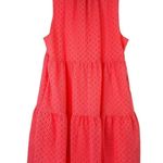 Lilly Pulitzer  XL Novella Dress Mini Medallion Chiffon Lilly’s Coral Neon Pink Photo 2