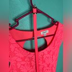 Candie's  Bright Hot Pink Mini Lace Floral Dress w/Belt Photo 5