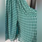 Ghost London Valentina Gingham Georgette Maxi Dress size medium Green Photo 4