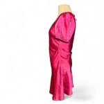 Lush Clothing Lush Fuschia Satin Puff Sleeve Mini Dress Y2K Style Barbie Pink Size Medium Photo 4