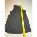 Helmut Lang  Black Textured Overlay Sleeveless Zipper Back Top Size S Photo 1