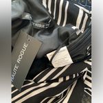 Haute Rogue  Womens Size Small striped jumpsuit pantsuit one shoulder NWT Photo 2