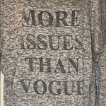 Pink Berry More Issues Than Vogue Gray Sweater L Size L Photo 1
