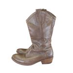 Frye Carson Pull On Boots 77686 Brown Tall Cowboy Boots Western Women's 9.5B Photo 1