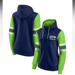 Fanatics Like New Seattle Seahawks  Women's Primary Script Full-Zip Hoodie Photo 1