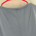 Eileen Fisher  Tunic Top Size Small High Slits Boxy Stretch Blue Lagenlook Cotton Photo 5