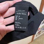 & Other Stories & Other Stories Size 4 Tiered Puff Sleeve Mini Dress Black Cotton Tie Bow Photo 7