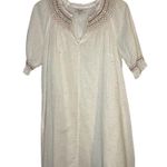 Madewell Rainbow Smocked Pom Trapeze Dress Photo 5