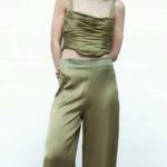 ZARA Olive Green Women's Skirt Photo 0