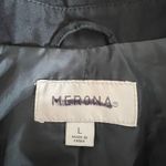 Merona Vintage  Womens Dress Coat Jacket Button Close Collared Buckle Cuff Black Photo 8