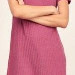 Abercrombie & Fitch Pink Ribbed T-Shirt Dress Photo 0