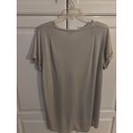Vince  Gray Linen Blend Roll Sleeve Tunic Shirt Top Women's M Photo 3