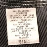 BCBGMAXAZRIA Women's Navy Pinstripe One Button Men's Styled Business Blazer-Sz M Photo 12